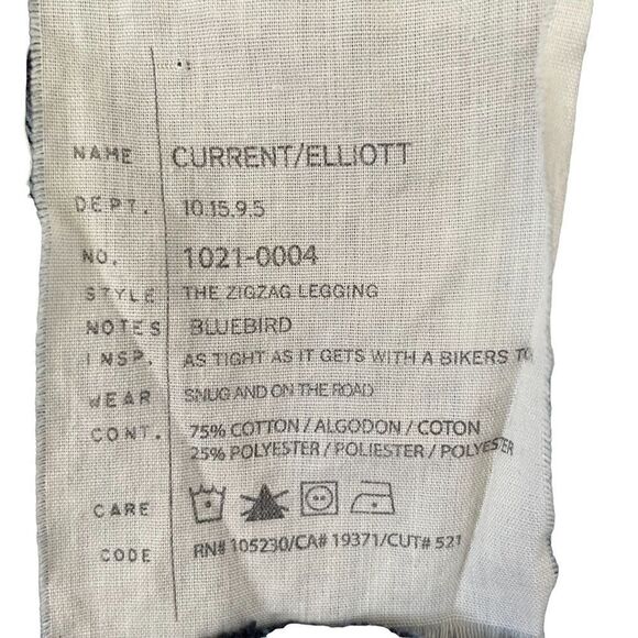 Current Elliot ~ Zigzag Denim Jeans ~ size 27 ~ see photos for measurements - Picture 8 of 10